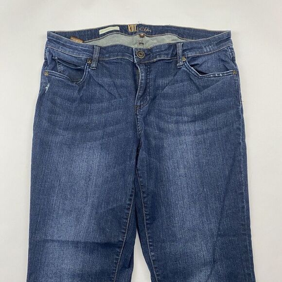 Kut From The Kloth Katy Boyfriend Denim Blue Jeans Dark Wash Stretch Size 14 - Picture 3 of 10